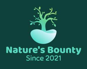 Natural Tree Pond logo design