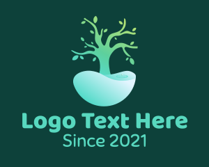 Biology - Natural Tree Pond logo design