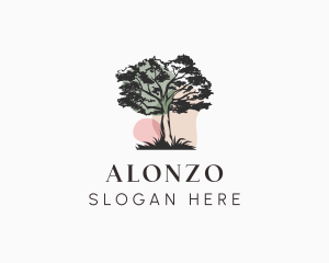 Old Tree Landscape logo design