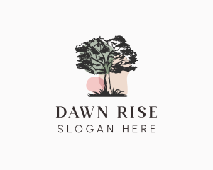 Old Tree Landscape logo design