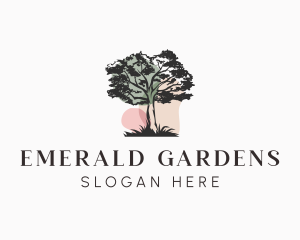 Old Tree Landscape logo design