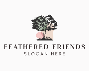 Old Tree Landscape logo design