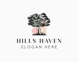 Old Tree Landscape logo design