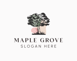 Old Tree Landscape logo design