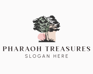 Old Tree Landscape logo design