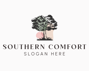 Old Tree Landscape logo design