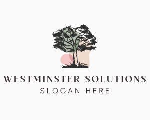 Old Tree Landscape logo design