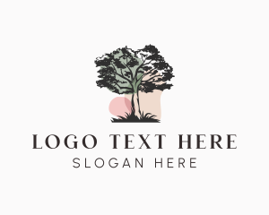 Tree - Old Tree Landscape logo design
