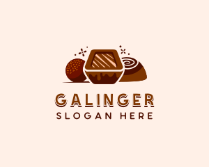 Chocolate Candy Dessert Logo