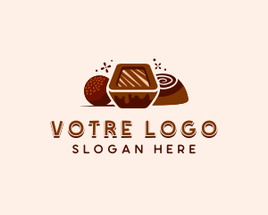 Chocolate Candy Dessert Logo