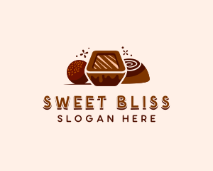 Chocolatier - Chocolate Candy Dessert logo design