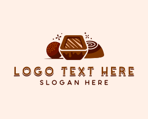 Chocolate Candy Dessert Logo