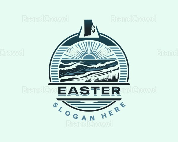 Rhode Island Beach Logo