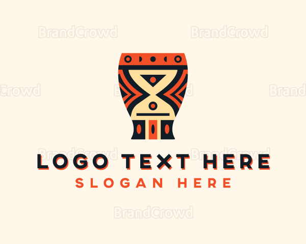 Tribal African Djembe Logo