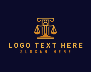 Prosecutor - Scale Law Firm logo design