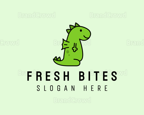 Cute Baby Dinosaur Logo