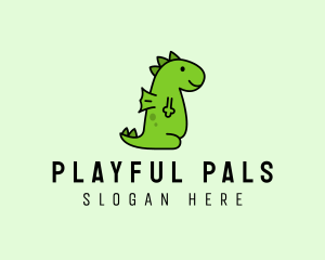 Cute Baby Dinosaur logo design