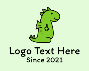 Dinosaur - Cute Dinosaur Mascot logo design