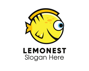 Round - Round Yellow Fish logo design