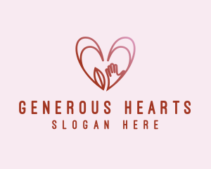 Philanthropy - Volunteer Charity Heart logo design