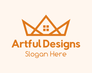 Orange House Crown logo design