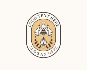 Insect - Honey Bee Farm logo design