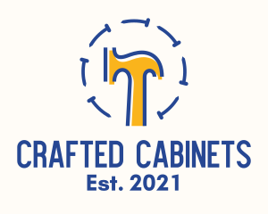 Cabinetry - Hammer Nail Carpentry logo design