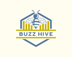 Hive - Wild Bee Hive logo design