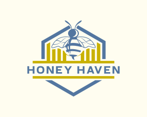 Beekeeping - Wild Bee Hive logo design