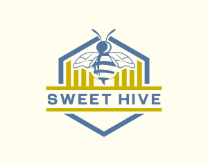 Wild Bee Hive  logo design