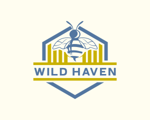 Wild Bee Hive  logo design