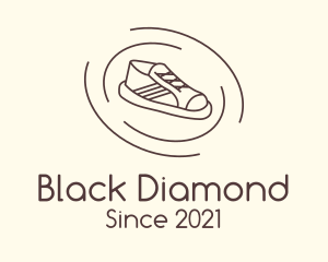 Black - Shoe Circular Orbit logo design