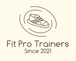 Trainers - Shoe Circular Orbit logo design