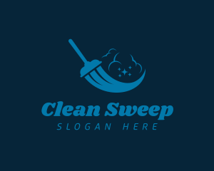 Janitor - Mop Janitor Cleaning logo design