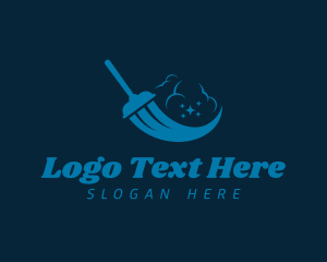 Sanitize - Mop Janitor Cleaning logo design