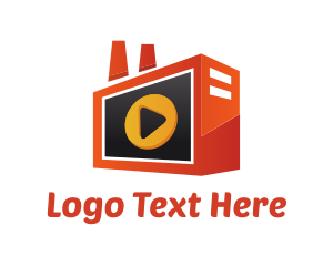 Video Player - Media Entertainment Factory logo design