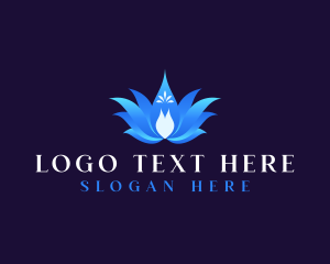 Meditation - Peacock Lotus Spa logo design