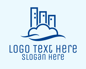 Tower - Modern Cloud Building logo design