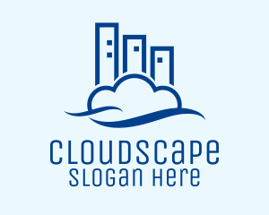 Modern Cloud Building logo design