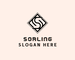 Industrial Tile Letter S  logo design