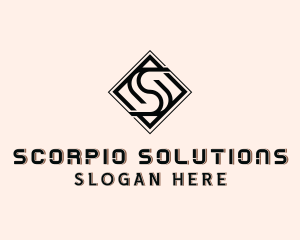 Industrial Tile Letter S  logo design