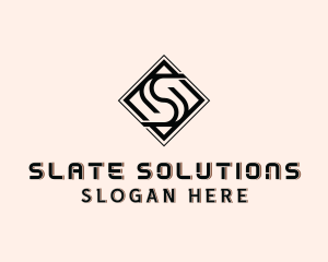 Industrial Tile Letter S  logo design