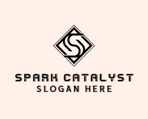 Industrial Tile Letter S  logo design