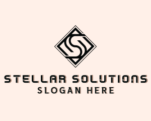 Industrial Tile Letter S  logo design