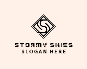 Industrial Tile Letter S  logo design