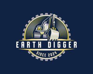 Digger - Excavator Digger Machinery logo design