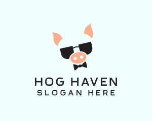 Cool Pig Shades logo design