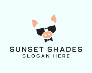 Shades - Cool Pig Shades logo design