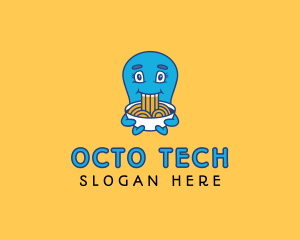 Octopus Noodle Restaurant  logo design
