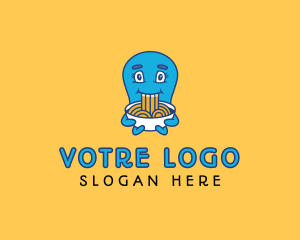 Noodle - Octopus Noodle Restaurant logo design